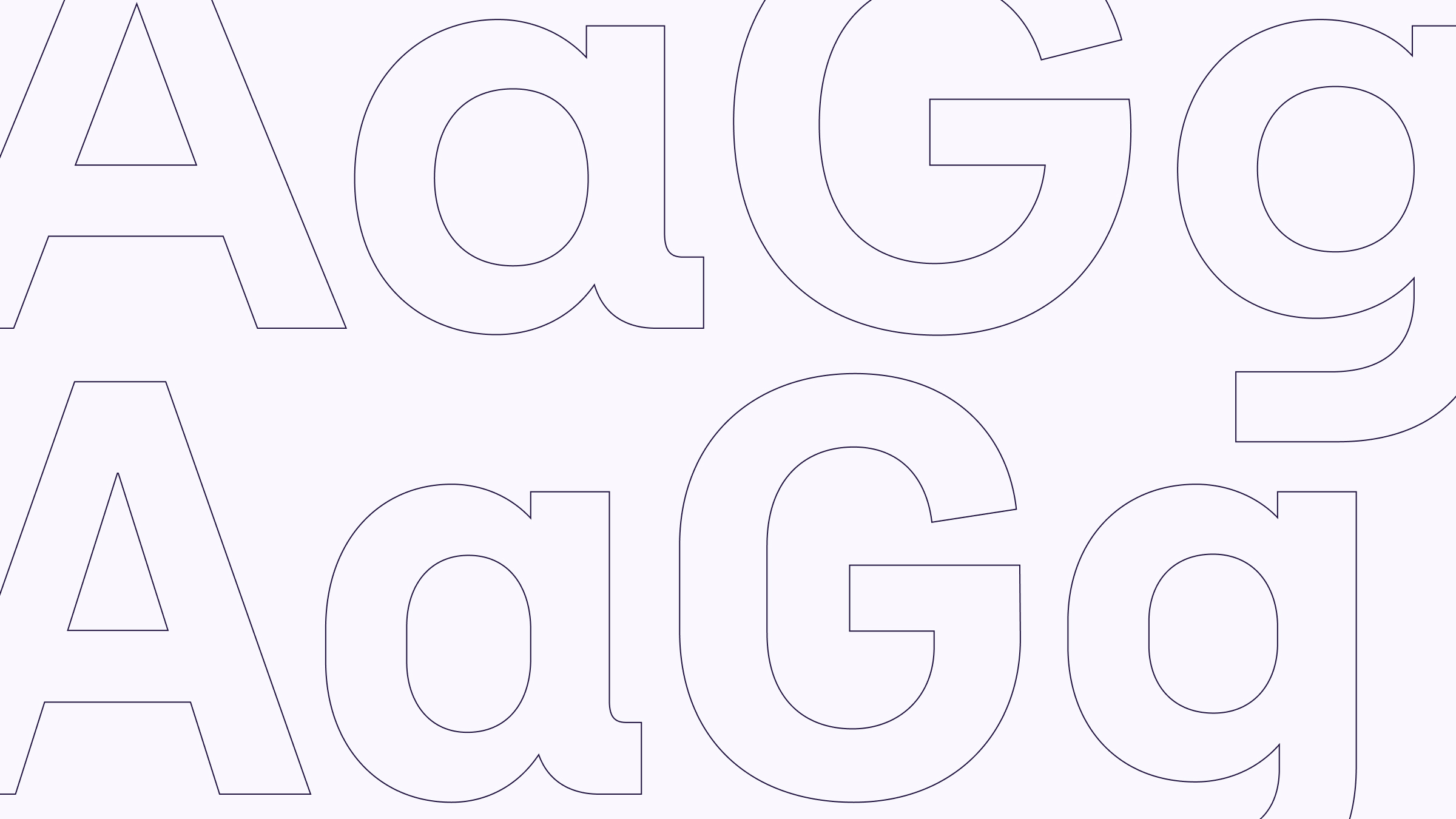 Outlined font