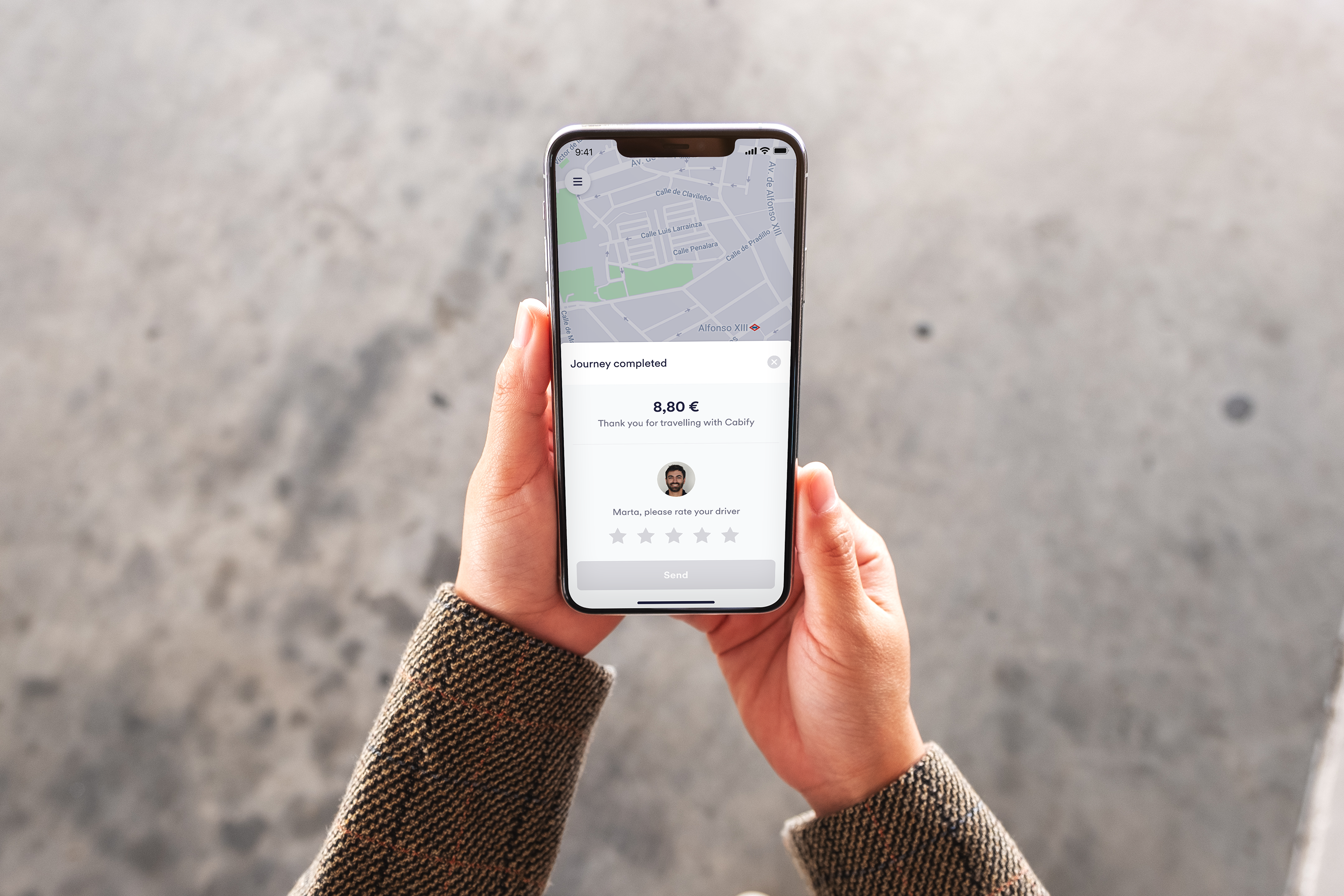 The old rating system at Cabify
